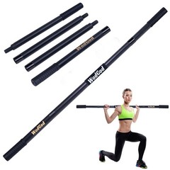 Wooden Yoga Stick,5 Ft Mobility Stick,Adjustable Stretching Stick,Portable Sp…