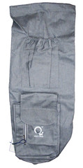 Skid o2 Premium Canvas Yoga Mat Bag in Gray with 3 Pockets & Shoulder Straps NWT