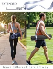 Yoga Mat Strap with Carabiner Clip Adjustable