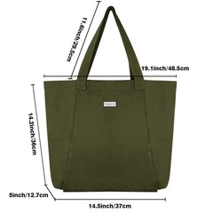 Yoga Mat Bag for Women, Cotton Canvas Tote with Wet/Dry Pocket, Bottle Holder…