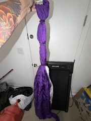 Brand New Purple Yoga Swing Set with Adjustable Straps for Adults and Kids