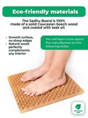 Timbergood Sadhu Board “Master” with Wooden Nails 17 mm (0.67”)