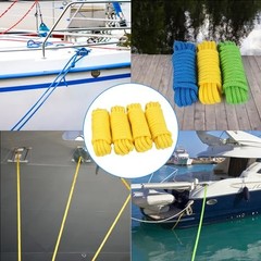 Dock Lines Boat Lines for Docking with Loop Double Braided Marine Mooring