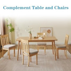 Chair Cushions for Dining Chairs Set of 4, Non Slip Kitchen Chair 4 Pack Beige