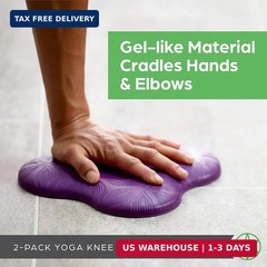 Gaiam Yoga Knee Pads (Set of 2) – Yoga Props and Accessories for Women/Men Cushi