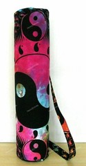 Indian Tie Dye Multi Mandala Yoga Mat Carrier Gym Bag With Shoulder Strap Throw