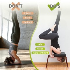 Yoga Headstand Bench, Yoga Inversion Chair, Headstand Trainer for Relieve , I…