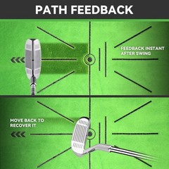 COSPORTIC Golf Hitting Mat, Golf Training Mat for Swing Path Feedback Detection