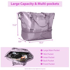 Yoga Mat Bag, Yoga Gym Tote Bag with Shoe Compartment, Gym Bag with Multi Poc…