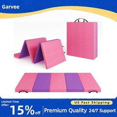 Folding Gymnastics Mat 5-Fold 6.2x2ft Thick Exercise Mat with Handles for Kids