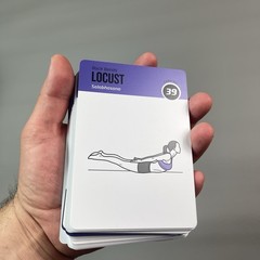 NewMe Fitness Yoga Exercise Cards 70 Pose Deck Workout Guide Beginners