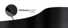 Double-Sided Rubber Non Slip Mat for Elliptical Machine, 24″x17″ Anti Slip Mat