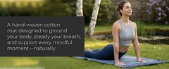 Y O Gayo Handmade Organic Yoga Mat made with 100% Organic Cotton Yoga Mat –