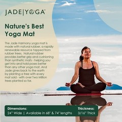 Harmony Yoga Mat – Durable & Thick Gym Fitness Mat, Non-Slip Natural Rubber Y…