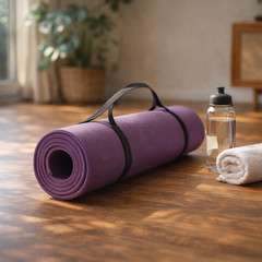 Yoga Mat Non Slip Thick Exercise Workout Pilates Home Fitness Purple