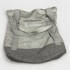 Manduka Yoga Mat Laptop Tote Canvas Bag Gray Shoulder Gym Travel Fitness Pilates