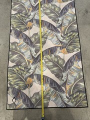 Nomadix Yoga Mat/Towel Size 70×29 Tropical Leaf Print Tribalism Multi-Color