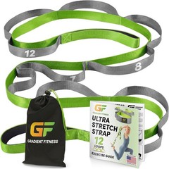Comfortable Neoprene Stretching Strap – 12 Loops for Physical Therapy & Exercise