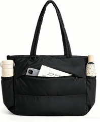 Yoga Mat Bag for Women, 22L Puffer Gym Bag for 40Oz Tumbler, Work Tote Handbag f