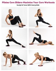 Pilates Kit for Home,24 pcs Workouts Sets for 14”Pilates Circles 8″ Yoga , Re…