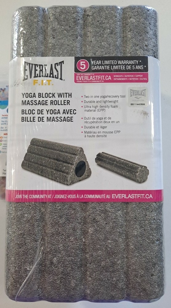 Everlast F.I.T. Yoga Block With Massage Roller Sku #22
