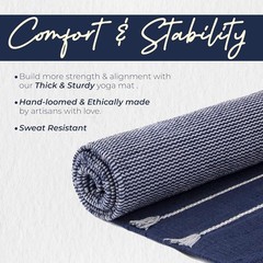Y O Gayo Handmade Organic Yoga Mat made with 100% Organic Cotton Yoga Mat –