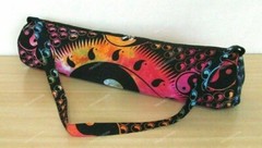 Indian Tie Dye Multi Mandala Yoga Mat Carrier Gym Bag With Shoulder Strap Throw