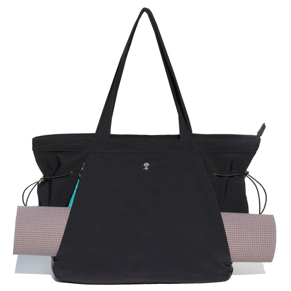 Women Yoga Tote Bag Shoulder Drawstring Carryall Pilates Gym Workout Travel