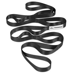 Trideer Non-Elastic Yoga Stretch Strap with Loops for Therapy & Mobility