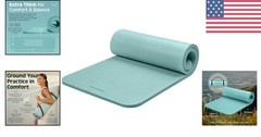 Solana 1-Inch Extra Thick Yoga Mat & Strap – Non-Slip Comfort in Blue Ridge