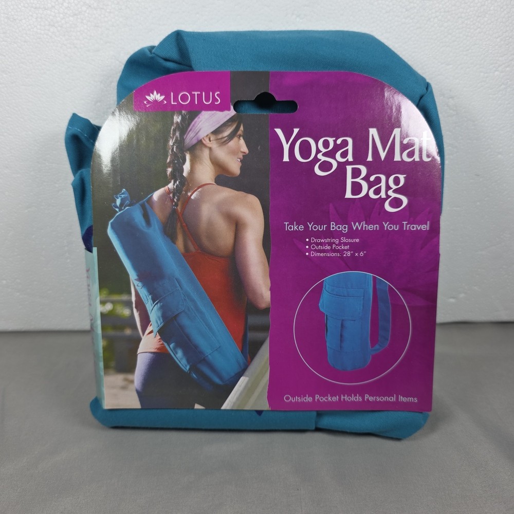Lotus Yoga Mat Carrier 28″ x 6” Caribbean Sea Blue