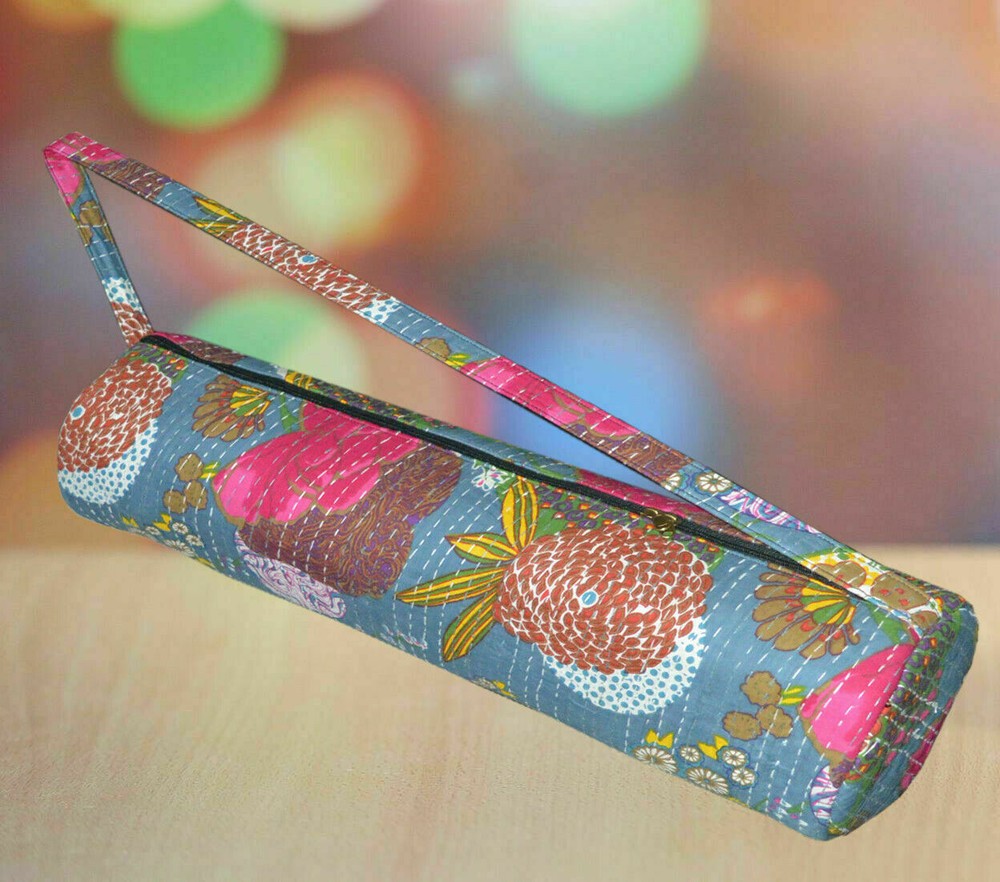 Unisex Kantha Yoga Bag Running Bohemian Exercise Sports Cotton