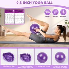 Pilates Ring Set Exercise Equipment, with Exercise Resistance Bands Set, Pila…
