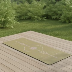 Fitness Mat Non-Slip Fitness Mat with Rubber Base Grippy for Yogis, Dancers