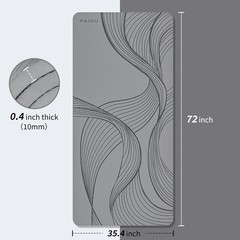 Large Yoga Mat-72’x36’x0.4’ Extra Width ＆ Thick,Comfortable,Non-Slip Exercise Ma
