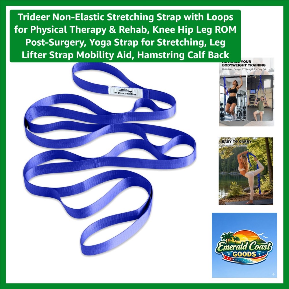 Lightweight 75” Stretching Strap – Versatile Support for Post-Surgery Healing