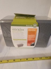 Gaiam Yoga Block + Lotus Yoga Strap Set, Black New