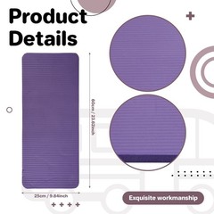 15MM Thick Yoga Mat Comfort Foam Knee Elbow Pad Mats for Exercise Yoga9870