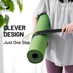 Yoga Mat Tape with Quick Release Firmly Rolled in Seconds 60x5cm Univer…