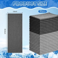 Redbaker 90 Pack Cooling Towels Bulk For Neck And Face 40 X 12 Ice Towel