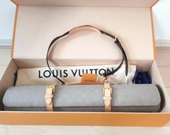 LOUIS VUITTON Monogram Etui Tapi Yoga Exercise Mat Beige GI0501 LV Auth