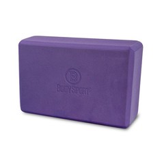 Body Sport Yoga Block, Purple, 4-Inch x 6-Inch x 9-Inch – High Density Foam