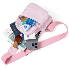Sling Backpack Crossbody Bags for Women, Small Sling Bag Cross Body Bag D Pink