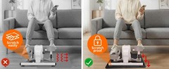 Double-Sided Rubber Non Slip Mat for Elliptical Machine, 24″x17″ Anti Slip Mat