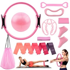 Pilates Essentials Kit for Women, 14 Pcs Home Workout Equipment with Pilates …