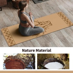 Premium Cork Yoga Mat Non Slip Thick Cork Exercise & Fitness Mat for Yoga, Pi…