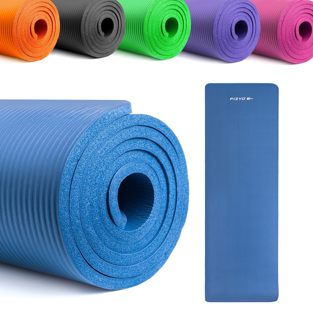 Yoga Mat Blue 183x61x1 cm – Non Slip Fitness & Exercise Mat made of NBRScha…