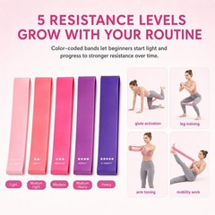 Pilates Kit for Women, 13 Piece Home Workout Starter Set with 14 Inch Ring, M…
