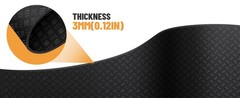 Under Desk Elliptical Mat – Non-Slip Exercise Equipment for Peloton Bike, Small