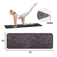 Yoga Mat TPE W/ EPDM 72inx24inx6mm